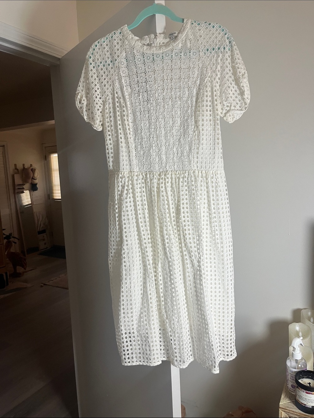 Madewell White Eyelet Midi Dress - Picture 7 of 7